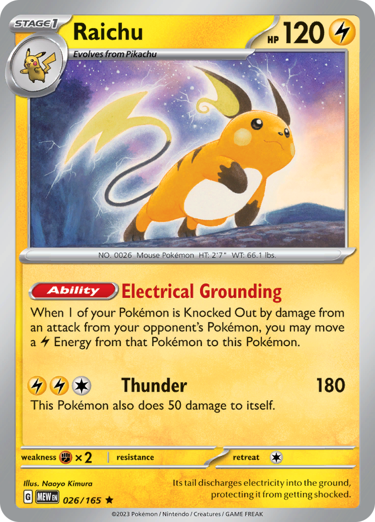 026/165 Raichu SV 151 English