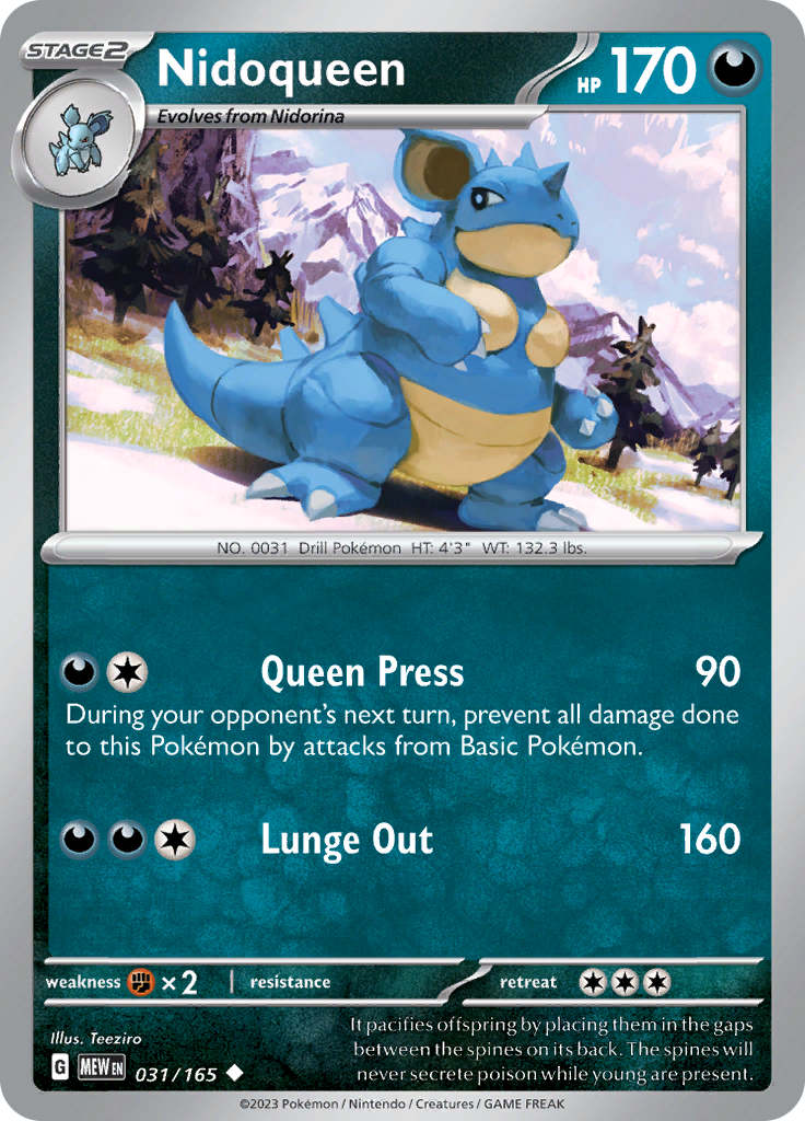 031/165 Nidoqueen SV 151 English