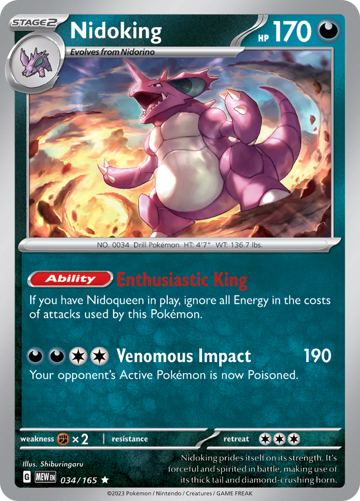 034/165 Nidoking SV 151 English