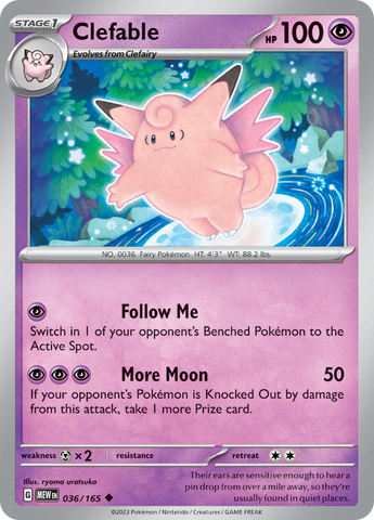 036/165 Clefable SV 151 English