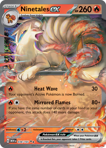 038/165 Ninetales ex SV 151 English