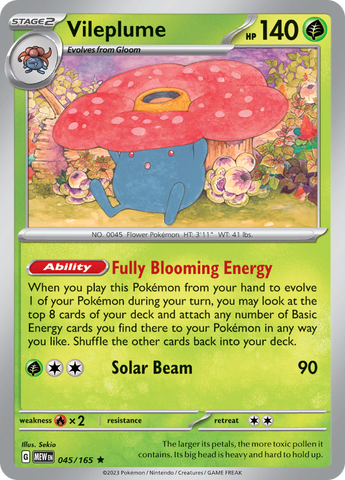 045/165 Vileplume SV 151 English