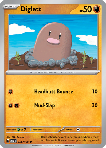 050/165 Diglett SV 151 English