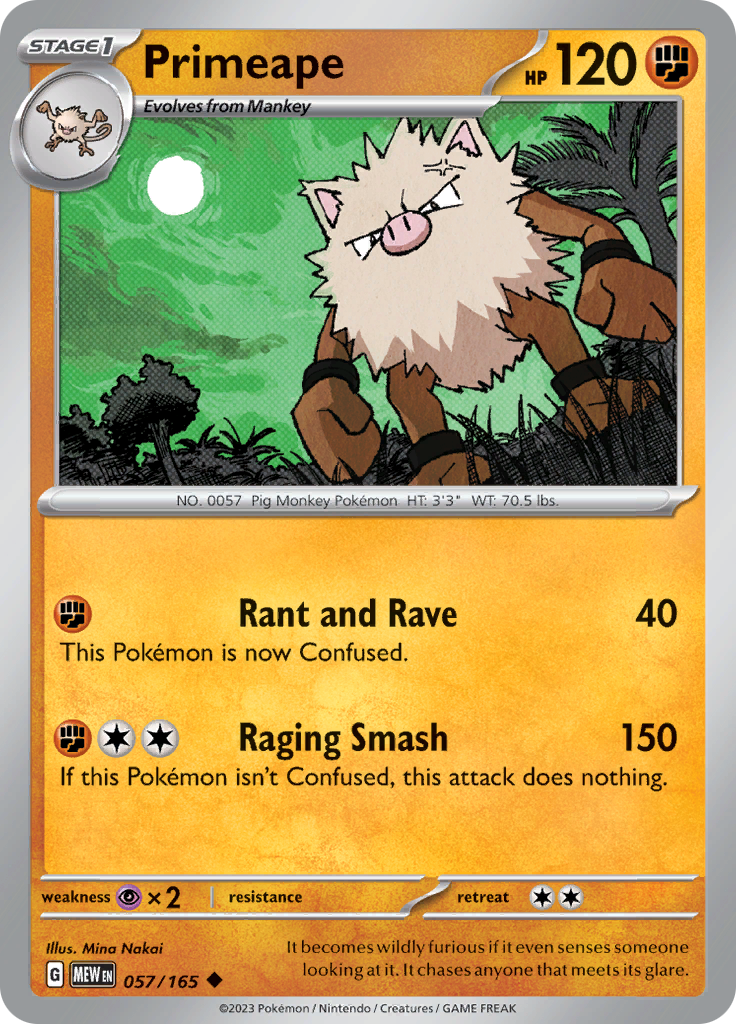 057/165 Primeape SV 151 English