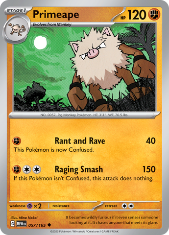 057/165 Primeape SV 151 English