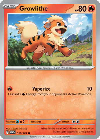 058/165 Growlithe SV 151 English