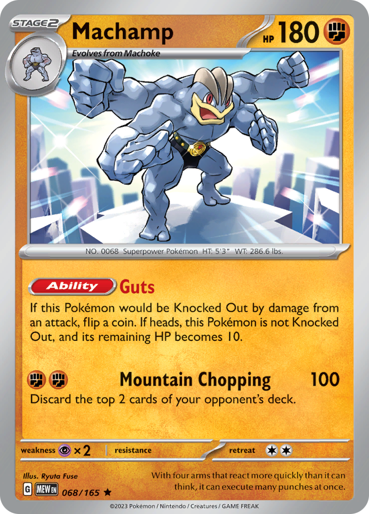 068/165 Machamp SV 151 English