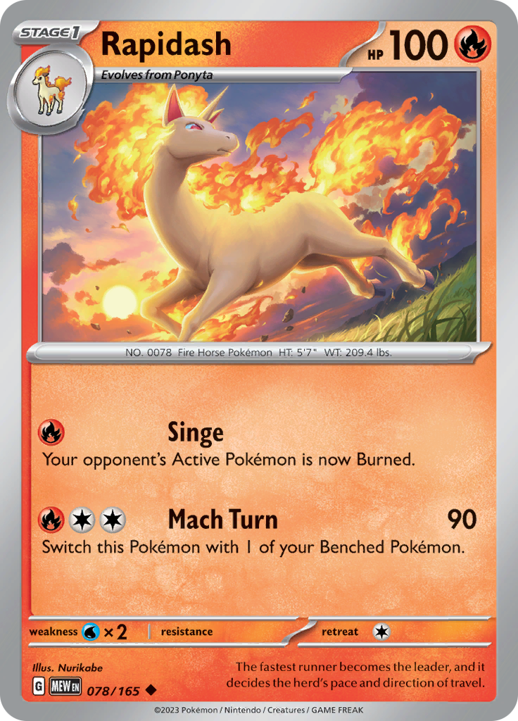 078/165 Rapidash SV 151 English