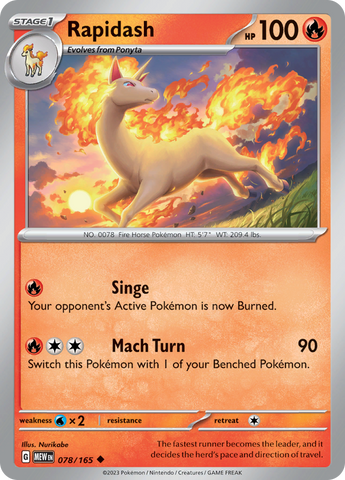 078/165 Rapidash SV 151 English