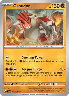 Groudon 093/182 sv04 Paradox Rift