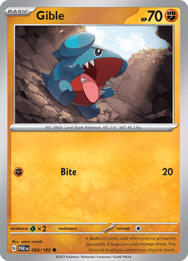 Gible 094/182 sv04 Paradox Rift