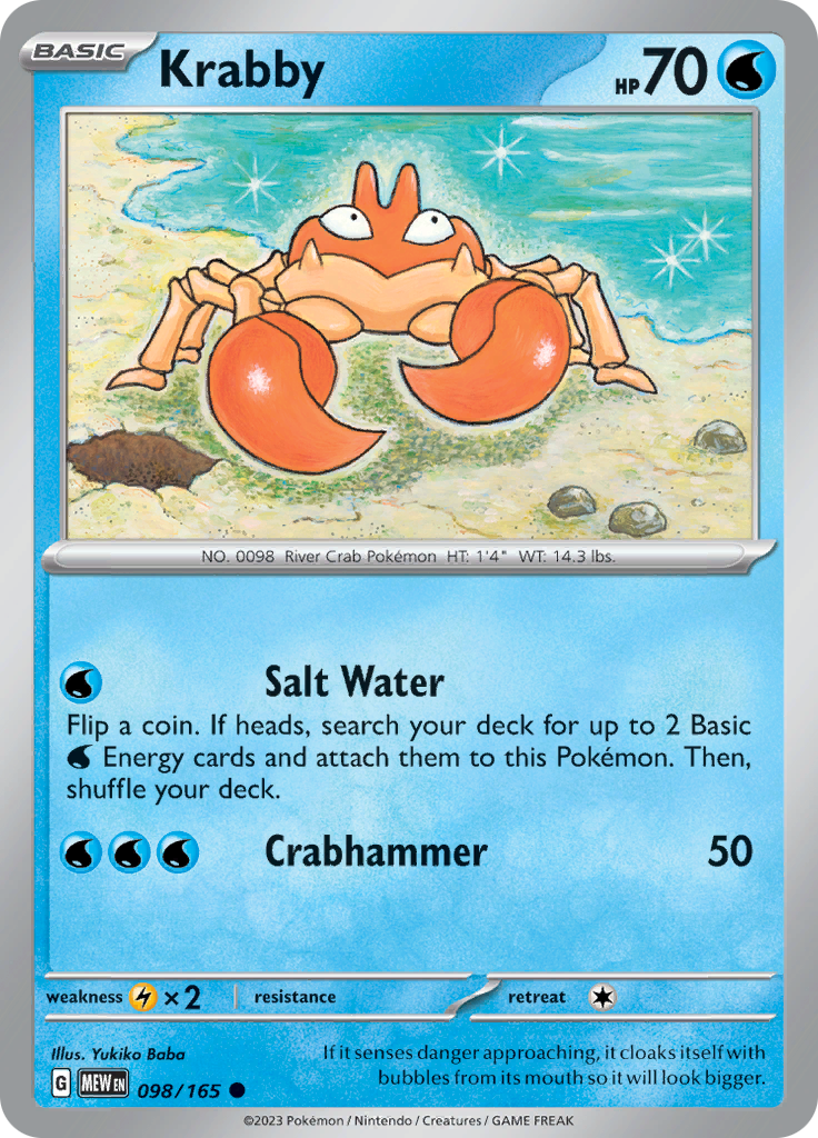 098/165 Krabby SV 151 English