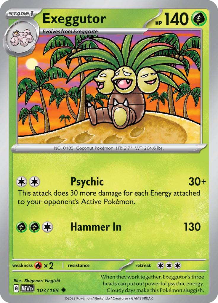 103/165 Exeggutor SV 151 English