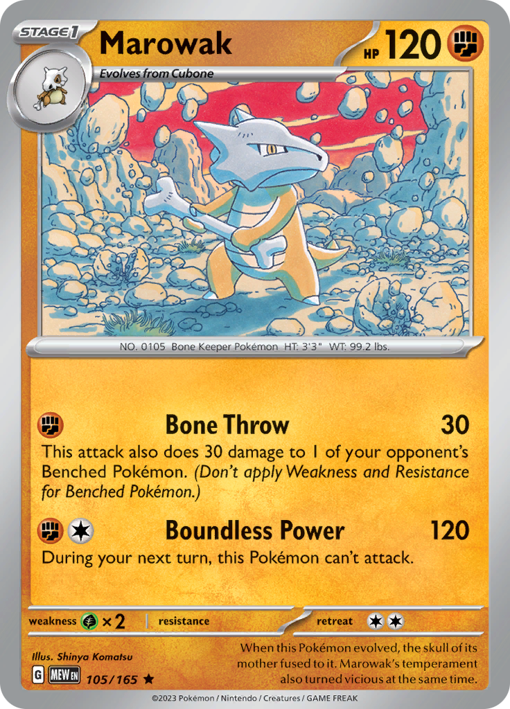 105/165 Marowak SV 151 English