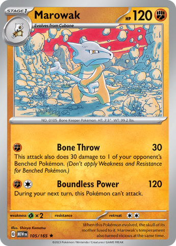 105/165 Marowak SV 151 English