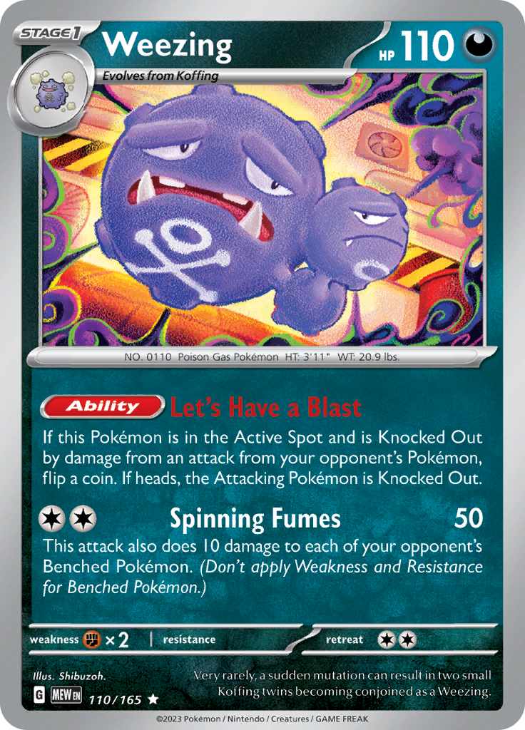 110/165 Weezing SV 151 English