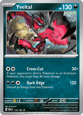 Yveltal 118/182 sv04 Paradox Rift