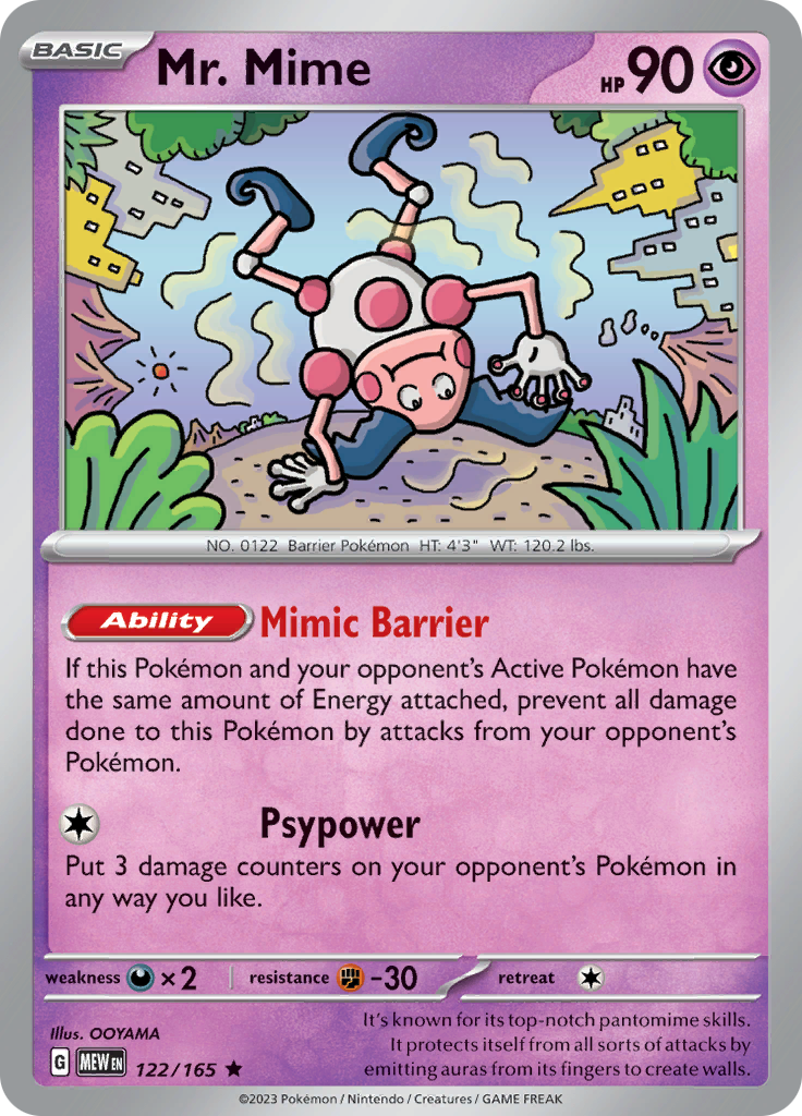 122/165 Mr. Mime SV 151 English