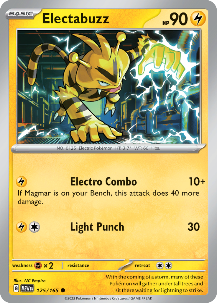 125/165 Electabuzz SV 151 English