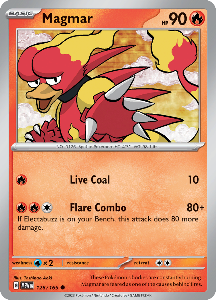 126/165 Magmar SV 151 English