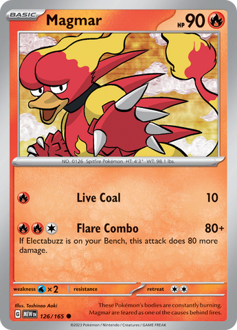 126/165 Magmar SV 151 English