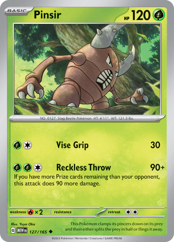 127/165 Pinsir SV 151 English