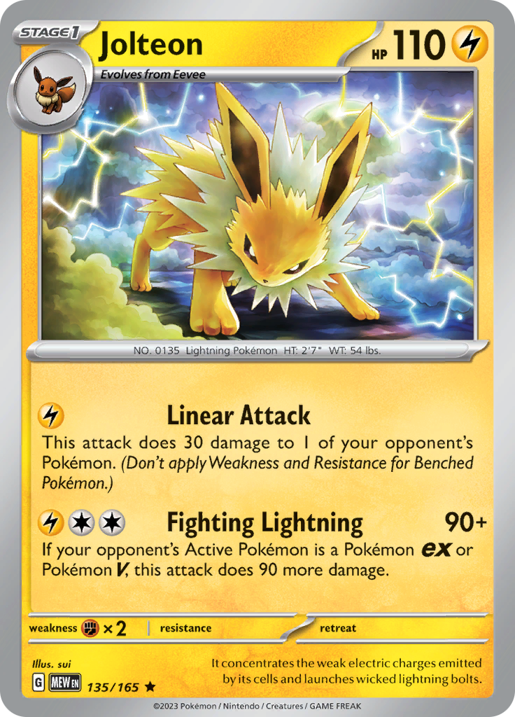 135/165 Jolteon SV 151 English