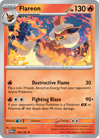 136/165 Flareon SV 151 English