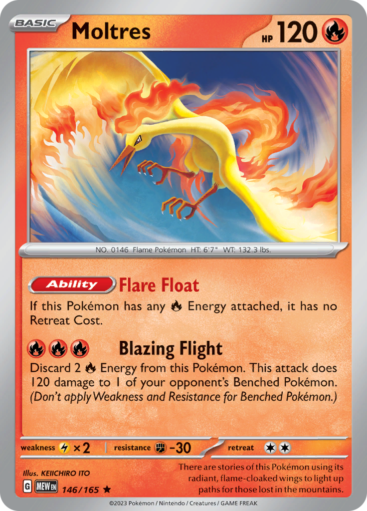 146/165 Moltres SV 151 English