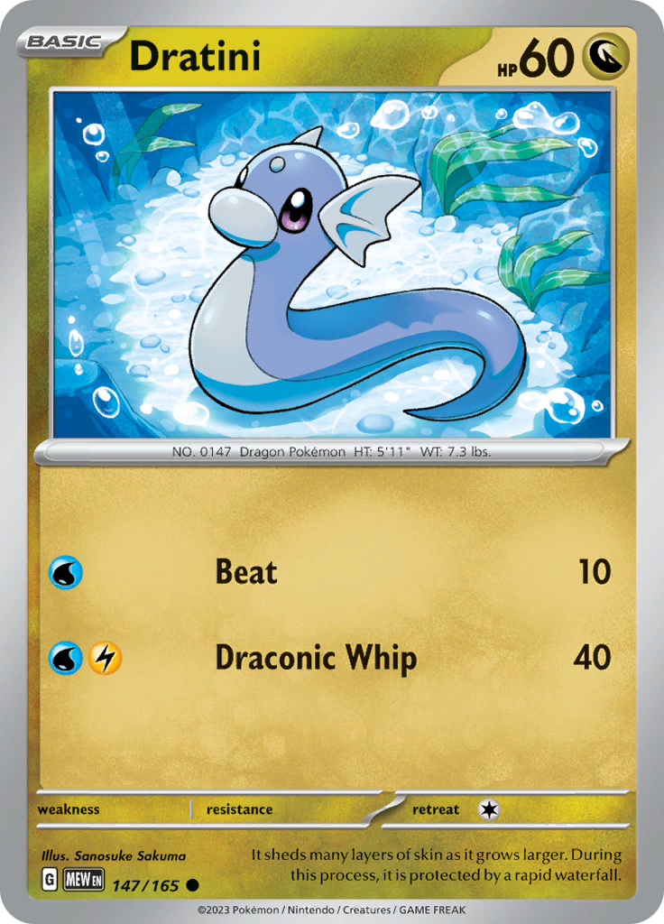 147/165 Dratini SV 151 English