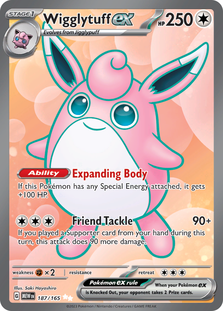 187/165 Wigglytuff ex SV 151 English